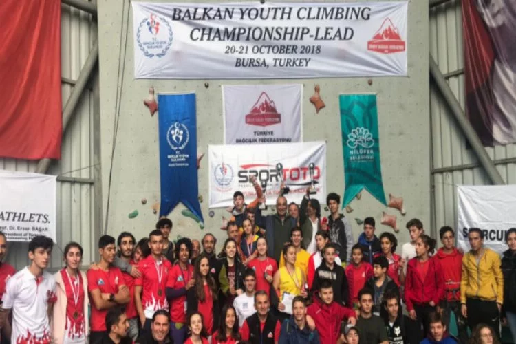 Bursa'da Spor Tırmanış Balkan Şampiyonası sona erdi