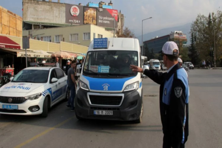 Bursa'da zam yapan minibüsçülere ceza yağdı