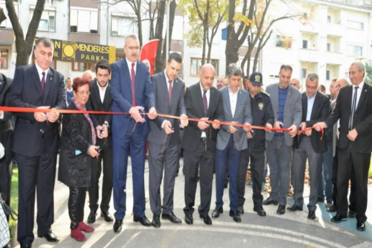 Bursa'da Adnan Menderes Parkı açıldı