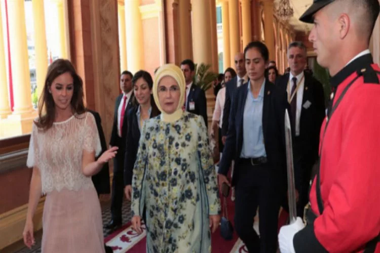 Emine Erdoğan, Paraguay'da TİKA'nın yaptığı yardımların teslim programına katıldı