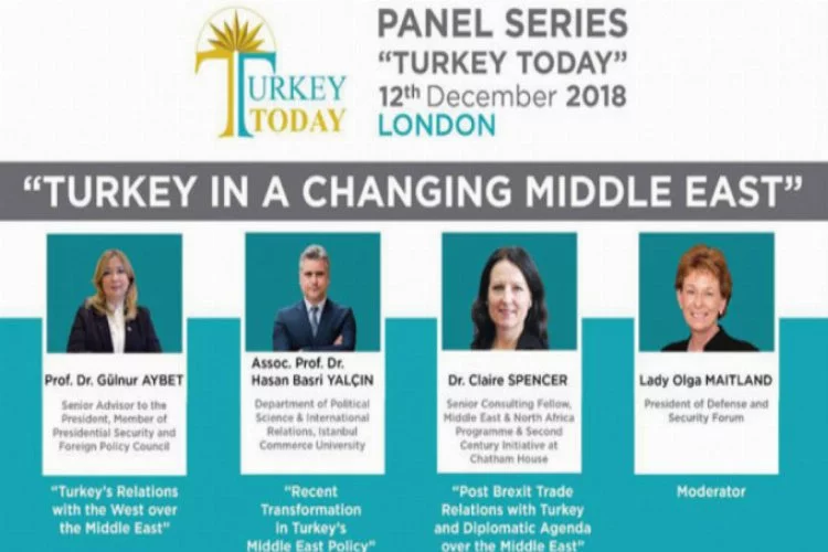 Londra'da "Değişen Ortadoğu'da Türkiye" panelinin tarihi belli oldu