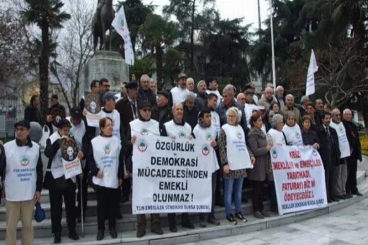 Bursa'da emeklilerden pay talebi!