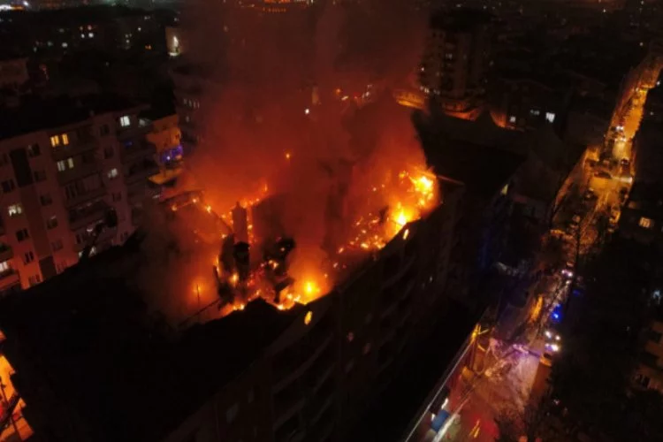 Bursa'daki yangının boyutu gün ağarınca ortaya çıktı