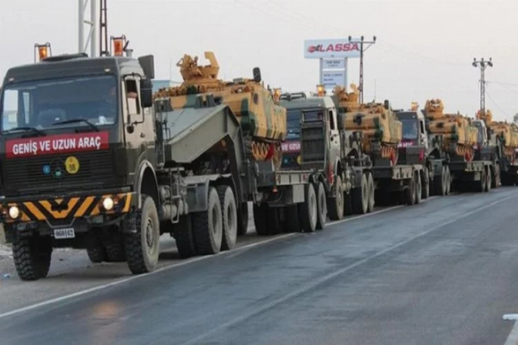 Komandolar ve askeri araçlar Kilis'e gidiyor