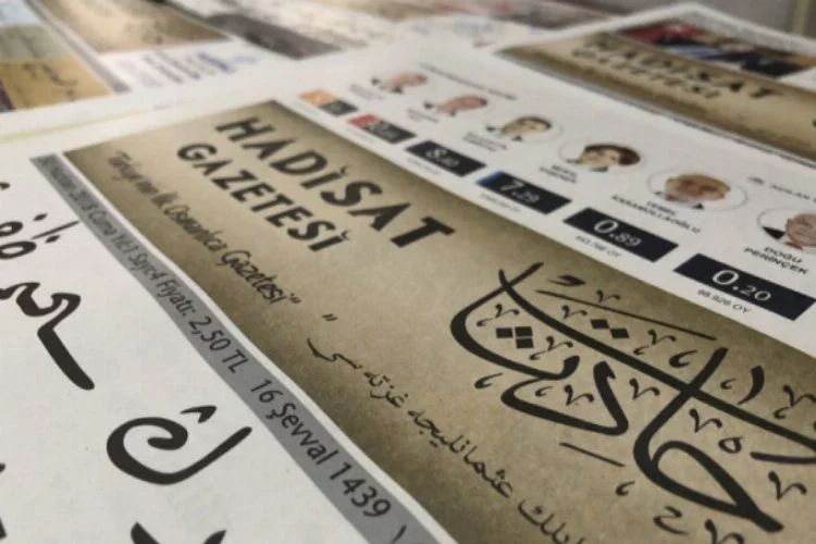 Bursa'da Osmanlıca gazete çıkarıyor