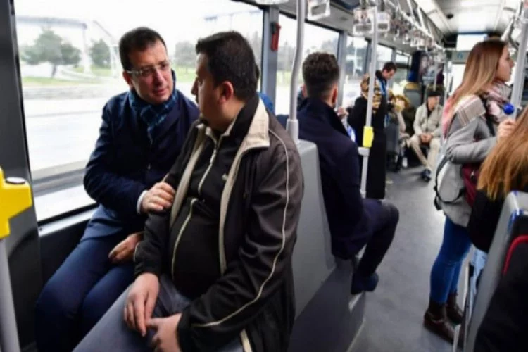 'Kendime metrobüs alacağım' demişti... CHP'li İmamoğlu ile birlikte yolculuk yaptı