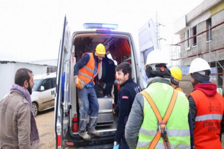 Bursa'da yeni adliye binası inşaatında iş kazası
