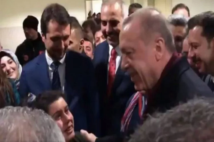Erdoğan'ı gülümseten diyalog
