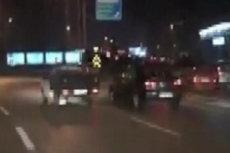 Bursa'da trafik canavarı bu şekilde görüntülendi