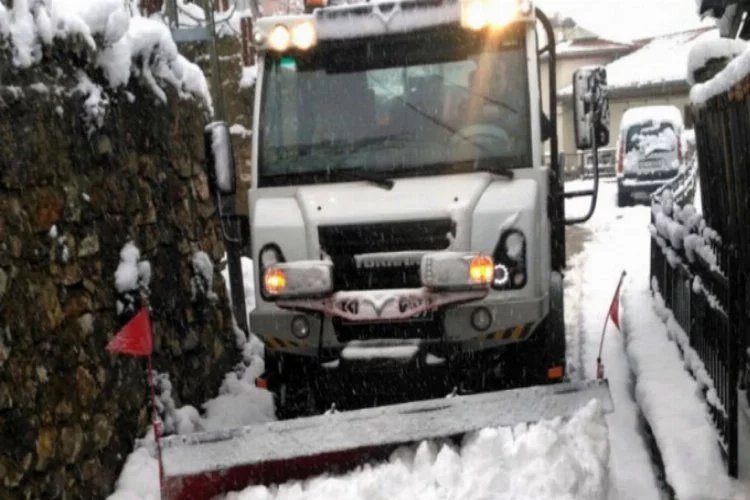 Osmangazi'de karla mücadele seferberliği