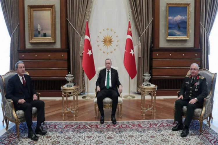 Cumhurbaşkanı Erdoğan, Akar ve Güler ile görüştü