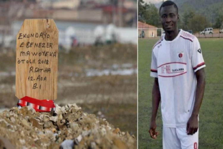 Hristiyan futbolcunun mezarına 'Ruhuna Fatiha' yazıldı