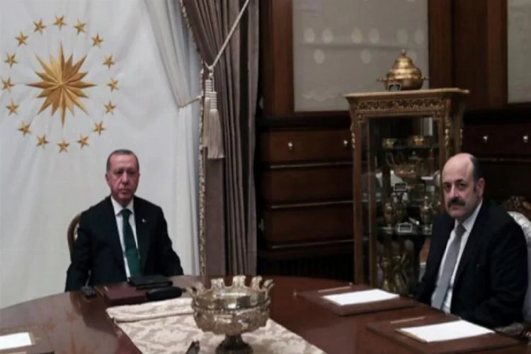 Cumhurbaşkanı Erdoğan, Yekta Saraç'ı kabul etti