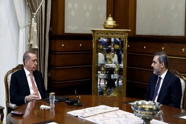 Cumhurbaşkanı Erdoğan, Hakan Fidan ile görüştü