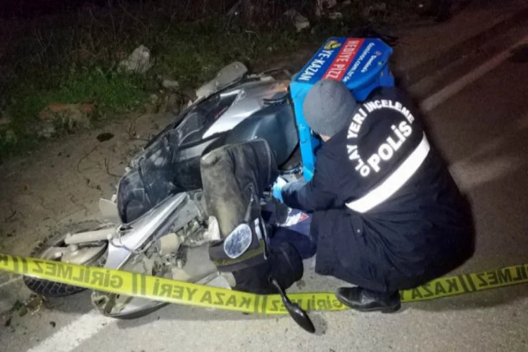 Motosikletli kurye son siparişinden dönerken kazada öldü