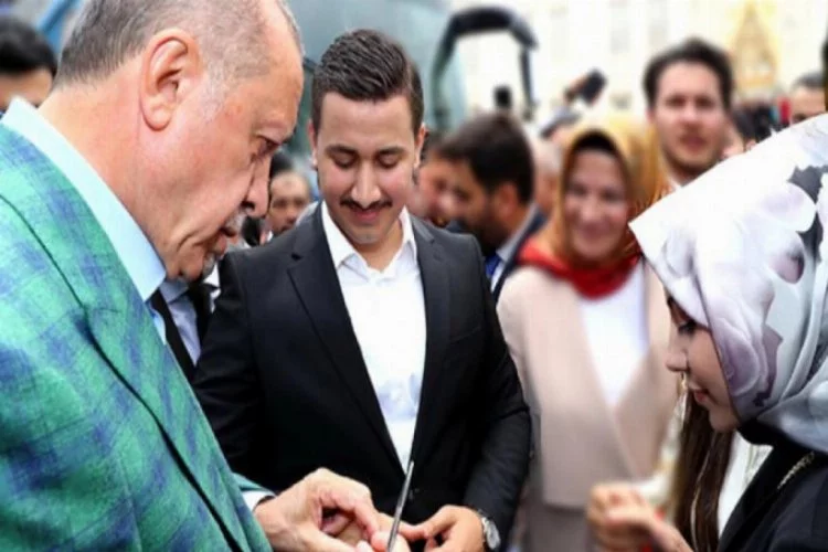 Söz yüzüğünü Cumhurbaşkanı Erdoğan taktı!