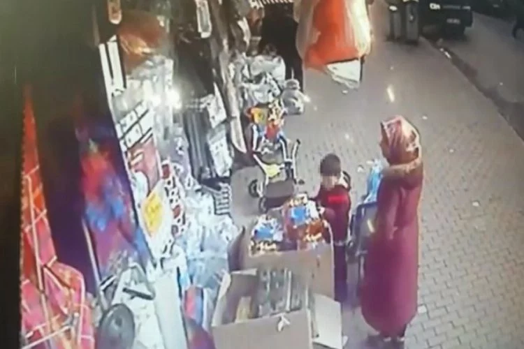 Bursa'da bebek arabasında getirdiği çocuğa hırsızlık yaptırdı