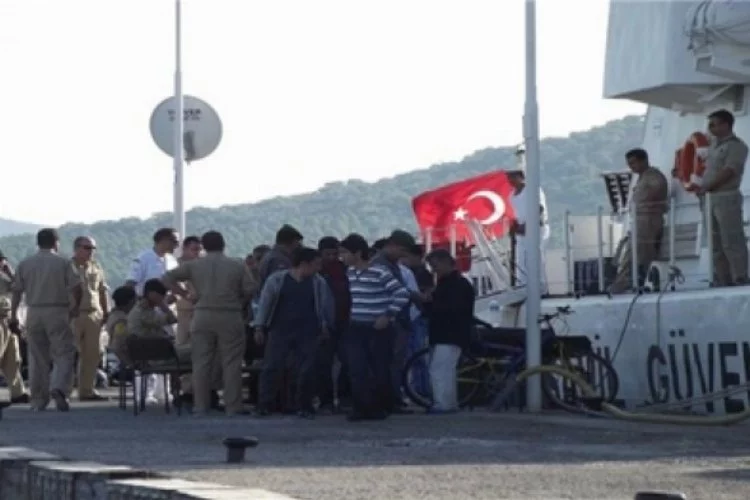 34 kaçak göçmen yakalandı