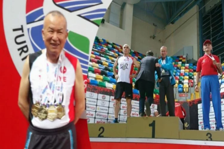 70 yaşındaki atlet Ali Demirhan'dan Türkiye rekoru