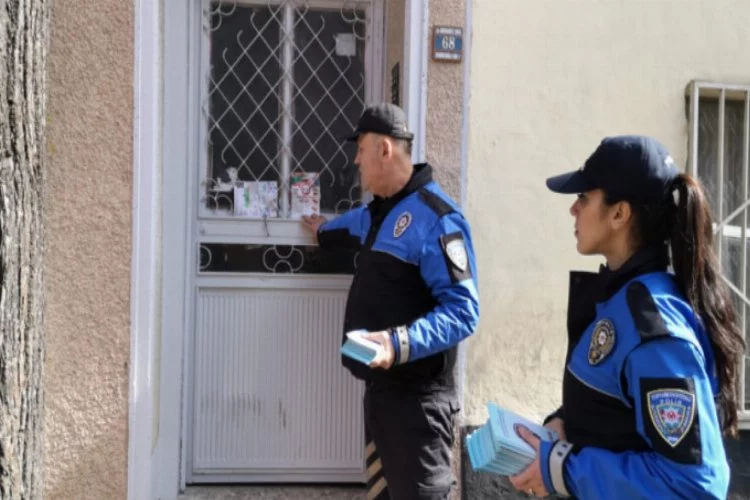 Bursa'nın o ilçesinde polis kapı kapı dolaşıp uyardı!