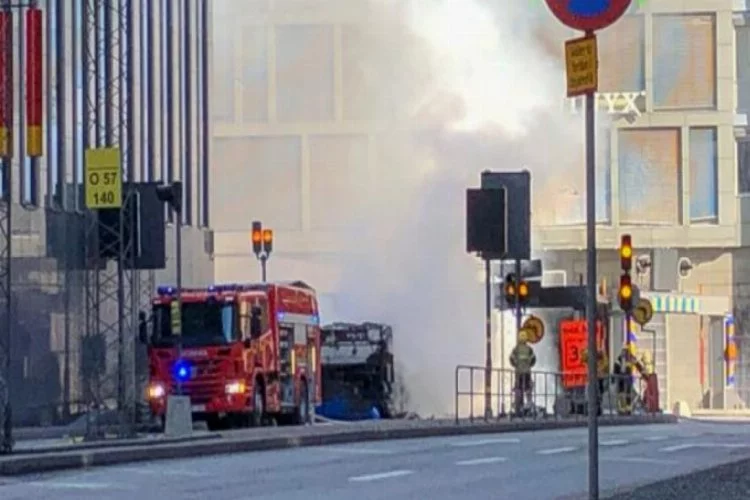 Stockholm'de otobüs patladı!