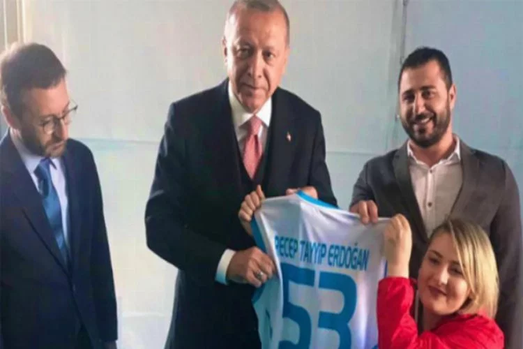 Cumhurbaşkanı Erdoğan milli sporcu ile buluştu!