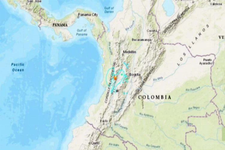 Kolombiya şiddetli depremle sallandı!
