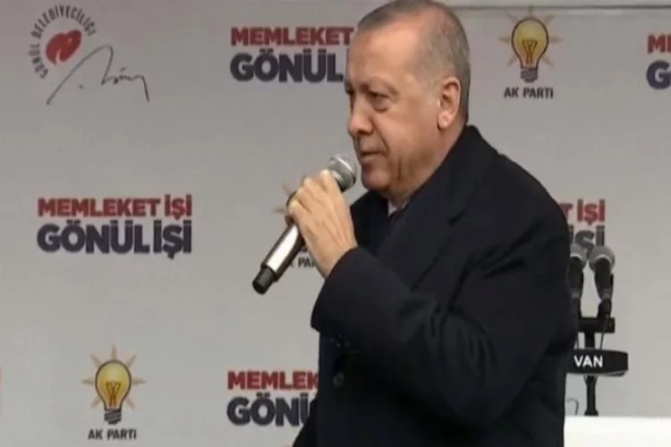 Cumhurbaşkanı Erdoğan Van'da açıklamalarda bulundu
