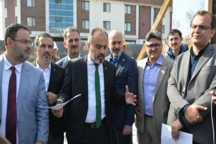 Başkan Aktaş, Gemlik'teki termal tesiste incelemelerde bulundu