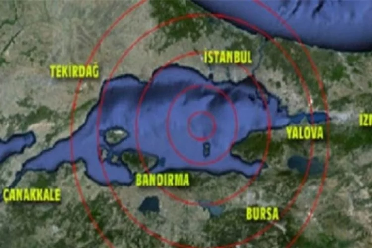 Marmara denizinde deprem