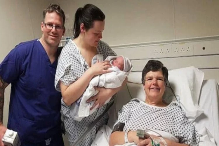 55 yaşındaki kadın kendi torununu doğurdu!