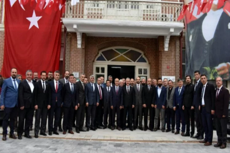 MHP Genel Sekreteri İsmet Büyükataman'dan Yenişehir Belediye Başkanı Davut Aydın'a ziyaret