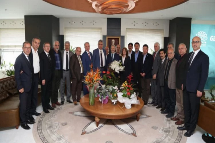 CHP Bursa yönetiminden Başkan Turgay Erdem'e ziyaret