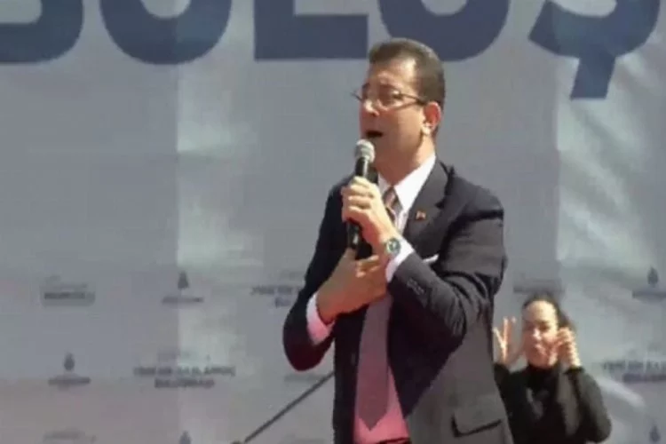 Ekrem İmamoğlu, İstanbul'da mitingde konuştu