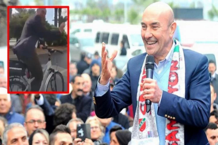 İzmir Büyükşehir Belediye Başkanı Tunç Soyer bisiklet sözünü tuttu