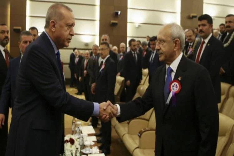 Erdoğan ile CHP lideri Kılıçdaroğlu AYM töreninde buluştu
