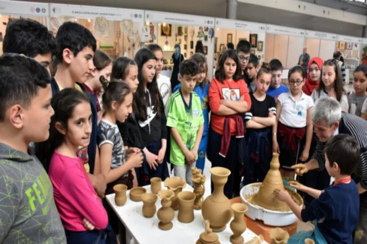 Bursa'da geleneksel el sanatlarına okullardan büyük ilgi