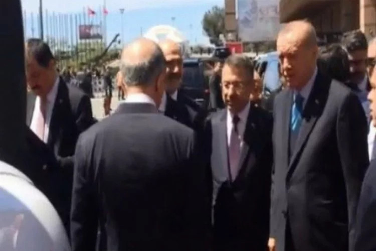 Türk kartalı Cumhurbaşkan'ı Erdoğan'ın ilgi odağı oldu