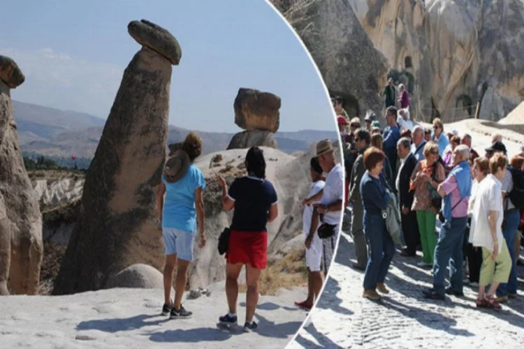 Kapadokya'ya 1 Mayıs'ta ziyaretçi akını