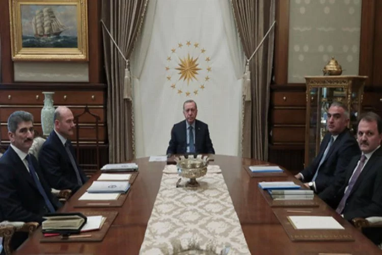 Erdoğan, Bakan Soylu ve Ersoy ile görüştü