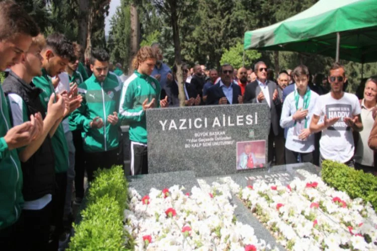 Bursaspor'un şampiyon başkanı İbrahim Yazıcı anıldı