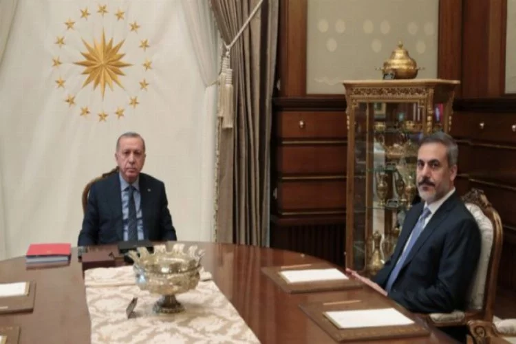 Erdoğan, Hakan Fidan ile görüştü