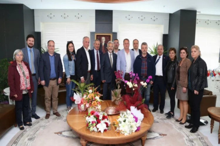 CHP'lilerden Başkan Turgay Erdem'e ziyaret