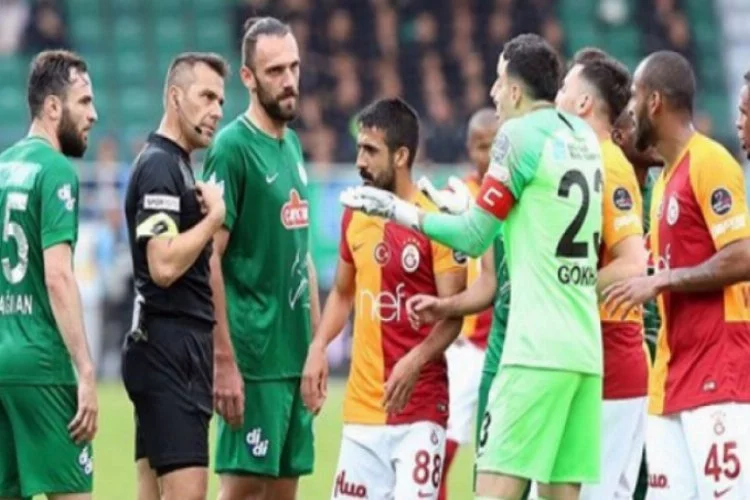 Çaykur Rizespor-Galatasaray maçının cezaları açıklandı!