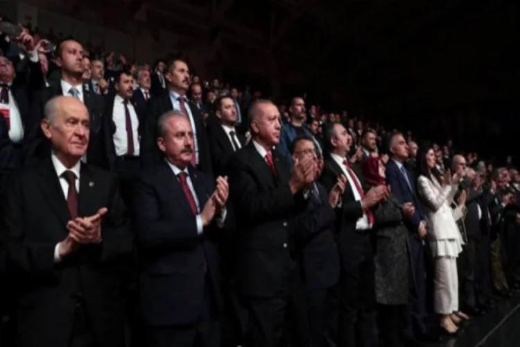 Erdoğan drama sahne gösterimini izledi