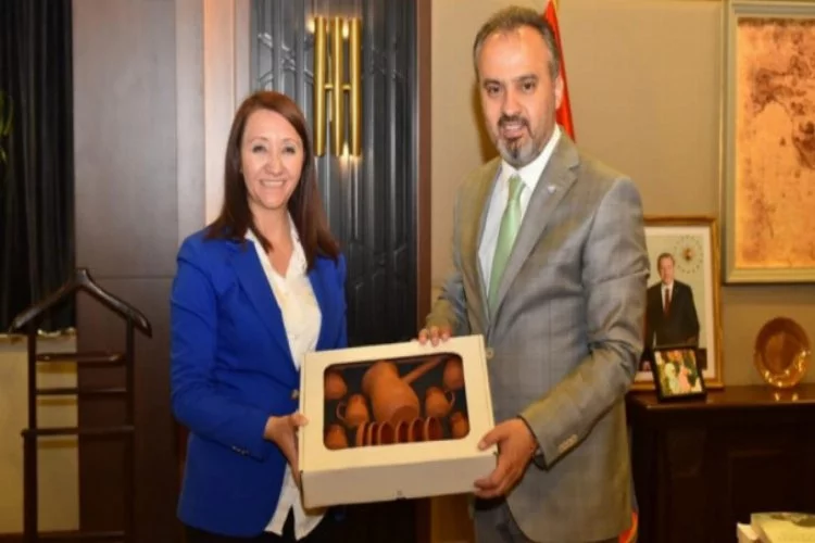 İlk Bağımsız Kadın Belediye Başkanı'ndan Aktaş'a ziyaret