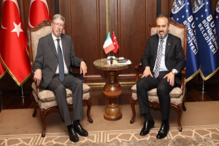 İtalya Türkiye Büyükelçisi'nden Başkan Aktaş'a ziyaret