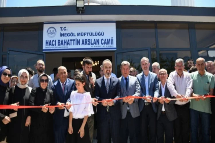 Bursa'da Hacı Bahattin Arslan Camii ibadete açıldı