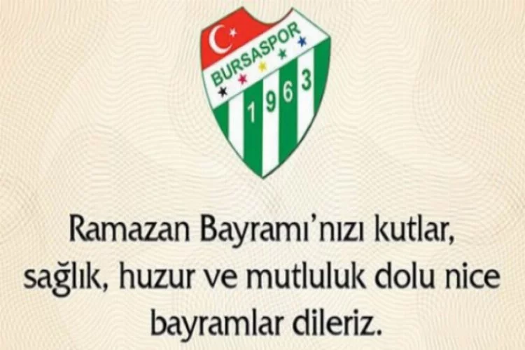 Bursaspor'da bayram kutlaması sosyal medyadan!