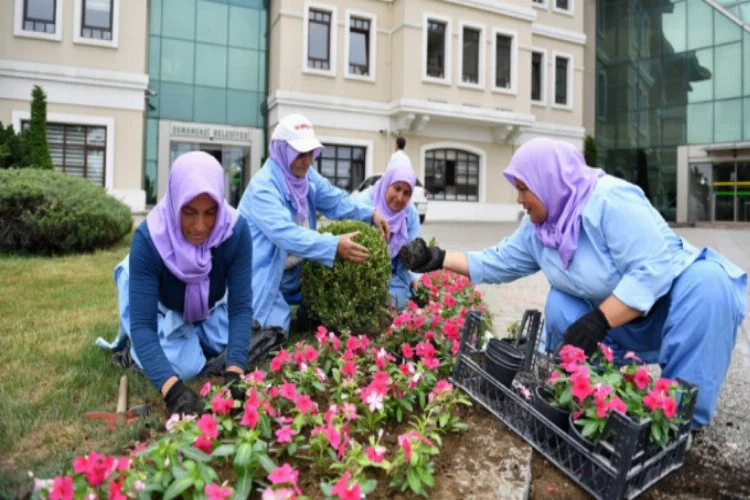 Osmangazi'ye 200 bin çiçek
